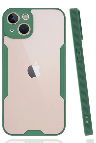 Mey İthalat®   iPhone 14 Plus Kılıf Platin Silikon - Yeşil ürün görseli 1