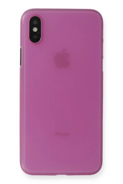 Mey İthalat®   iPhone X Kılıf PP Ultra İnce Kapak - Pembe ürün görseli 1