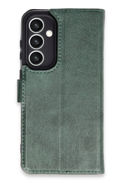 Mey İthalat®  Samsung Galaxy S23 FE Kılıf Trend S Plus Kapaklı Kılıf - Yeşil ürün görseli 1