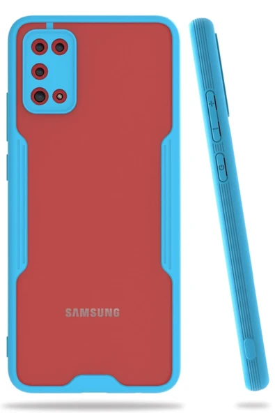 Mey İthalat®  Samsung Galaxy A02S Kılıf Platin Silikon - Mavi ürün görseli 1