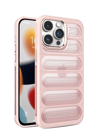 Mey İthalat®   iPhone 15 Pro Max Kılıf Airmax Silikon Kapak - Pembe ürün görseli 1