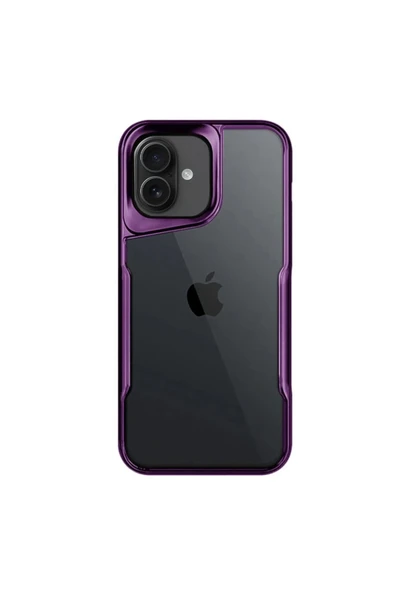 Mey İthalat®   iPhone 16 Kılıf Boyi Silikon Kapak - Derin Mor ürün görseli 1