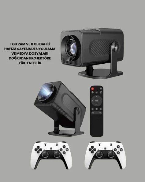 Hcs350pro Android 11 İşletim Sistemli Mini Projektör - Resim 4