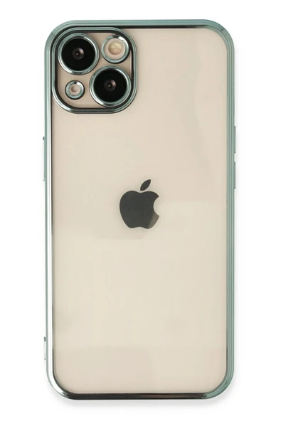 Mey İthalat®   iPhone 13 Kılıf  Lensli Silikon - Yeşil ürün görseli 1