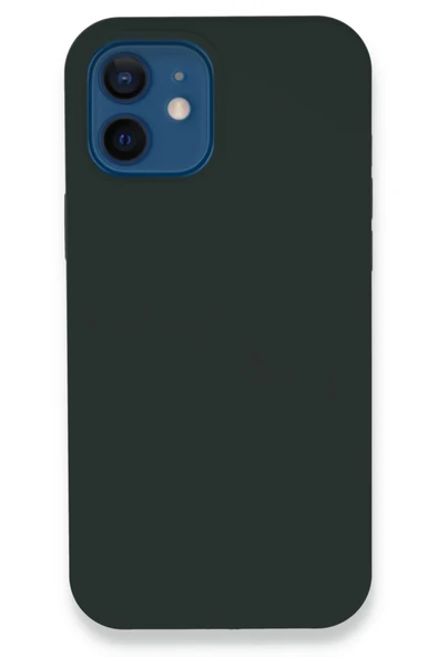 Mey İthalat®   iPhone 12 Kılıf Lansman Legant Silikon - Koyu Yeşil ürün görseli 1