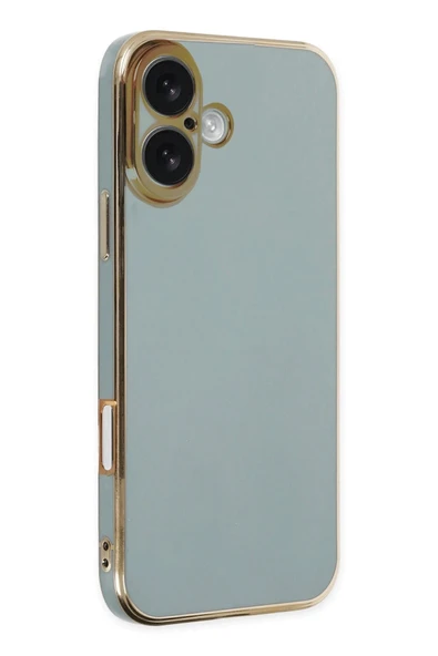 Mey İthalat®   iPhone 16 Kılıf Volet Silikon - Açık Yeşil ürün görseli 1