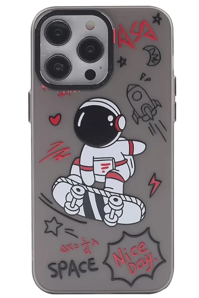 Newface Apple iPhone 14 Pro Kılıf Prada Desenli Kapak - Prada Siyah - 1 ürün görseli 1