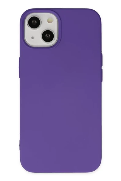 Newface Apple iPhone 14 Plus Kılıf Nano içi Kadife Silikon - Mor ürün görseli 1