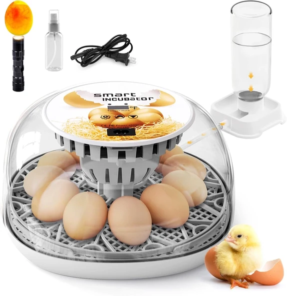 12 Kapasiteli Kuluçka Makinesi, Otomatik Yumurta Çevirime Akıllı Kuluçka Makinesi ürün görseli 1