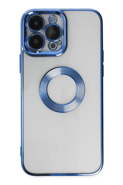 Newface Apple iPhone 14 Pro Max Kılıf Slot Silikon - Mavi ürün görseli 1