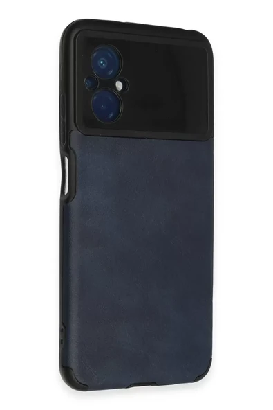 Newface Xiaomi Poco M5 Kılıf Loop Deri Silikon - Lacivert - Resim 2