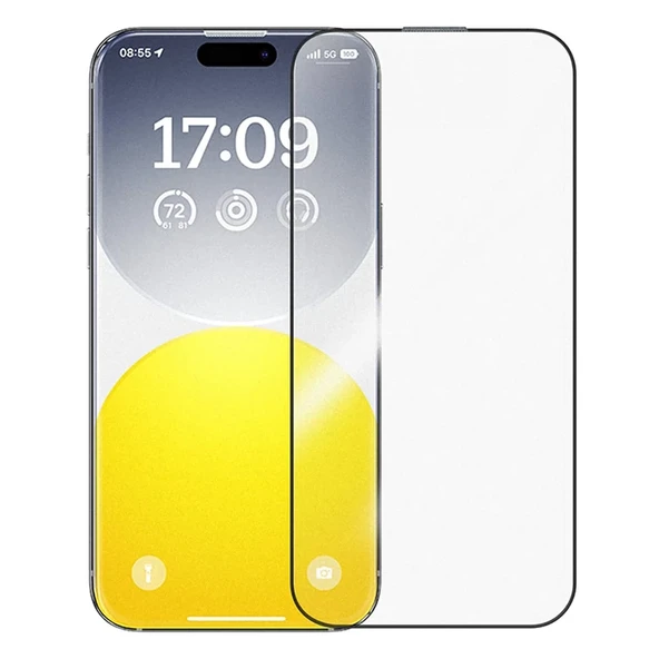 Baseus iPhone 15 Plus HD Tempered Full Koruma Cam Ekran Koruyucu-1852 ürün görseli 1