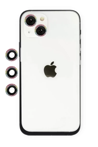 Newface Apple iPhone 14 Shine Kamera Lens - Rainbow ürün görseli 1