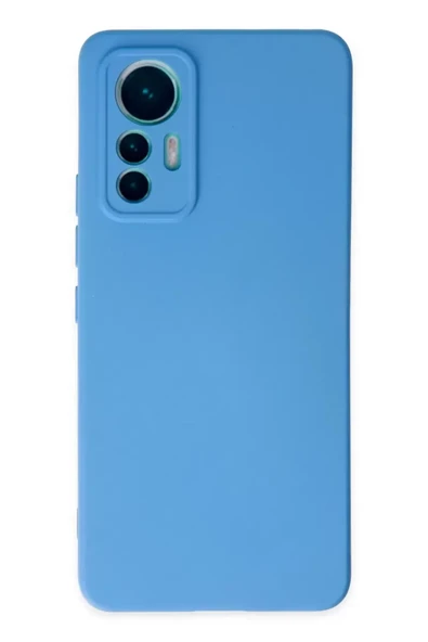 Newface Xiaomi Mi 12 Lite Kılıf Nano içi Kadife Silikon - Mavi ürün görseli 1