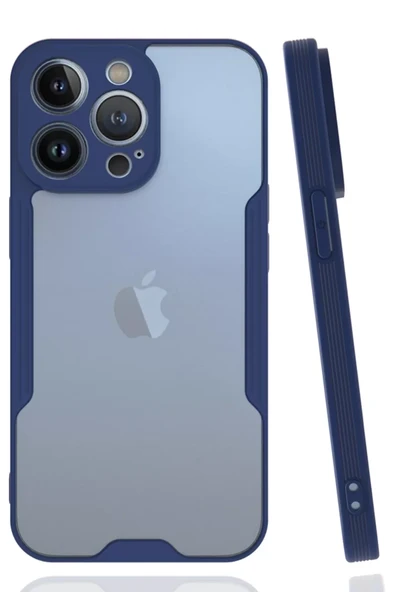 Newface Apple iPhone 14 Pro Max Kılıf Platin Silikon - Lacivert ürün görseli 1