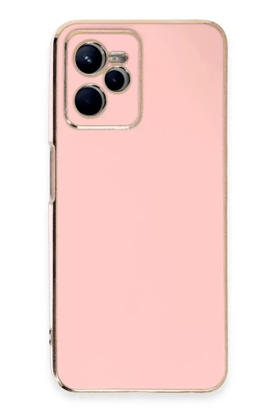 Newface Realme C35 Kılıf Volet Silikon - Pembe ürün görseli 1