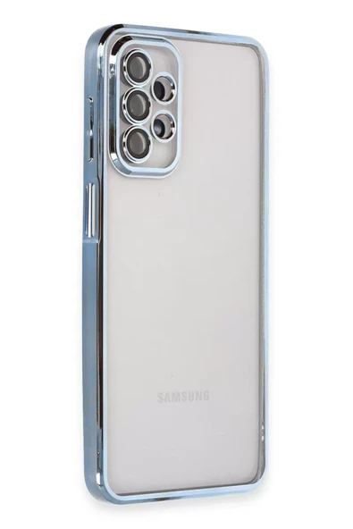 Newface Samsung Galaxy A23 4G Kılıf Razer Lensli Silikon - Açık Mavi ürün görseli 1