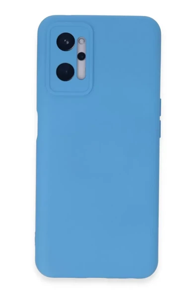 Newface Realme 9i 4G Kılıf Nano içi Kadife Silikon - Mavi ürün görseli 1