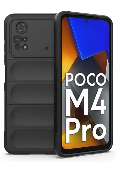 Newface Xiaomi Poco M4 Pro 4G Kılıf Optimum Silikon - Siyah ürün görseli 1