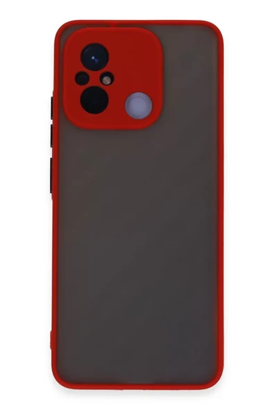 Newface Xiaomi Redmi 12C Kılıf Montreal Silikon Kapak - Kırmızı ürün görseli 1