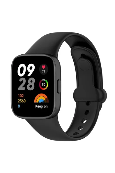 Newface Xiaomi Redmi Watch 3 Origin Silikon Kordon - Siyah ürün görseli 1