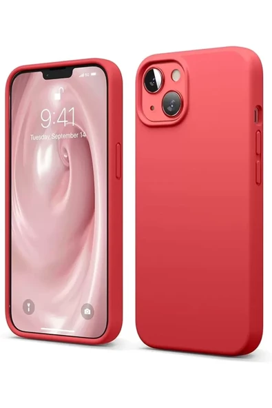 Newface Apple iPhone 14 Kılıf First Silikon - Kırmızı ürün görseli 1