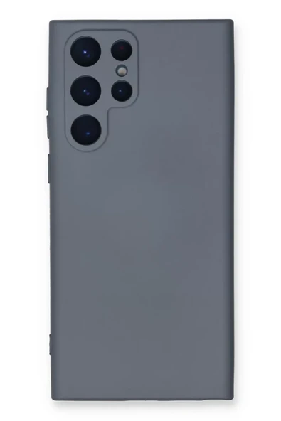 Newface Samsung Galaxy S24 Ultra Kılıf Nano içi Kadife Silikon - Gri ürün görseli 1