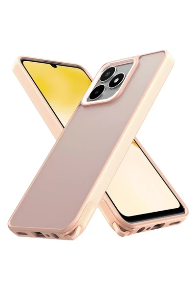 Newface Realme C53 Kılıf Elegant Kapak - Pudra ürün görseli 1