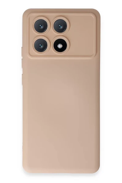 Newface Xiaomi Poco X6 Pro Kılıf Nano içi Kadife Silikon - Pudra ürün görseli 1