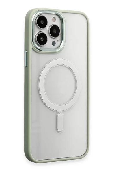 Newface Apple iPhone 15 Pro Max Kılıf Room Magneticsafe Silikon - Su Yeşili ürün görseli 1