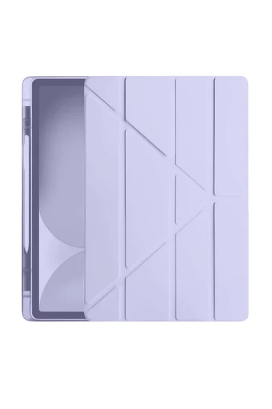 Newface Apple iPad Pro 11 (2024) Kılıf Kalemlikli Hugo Tablet Kılıfı - Lila ürün görseli 1