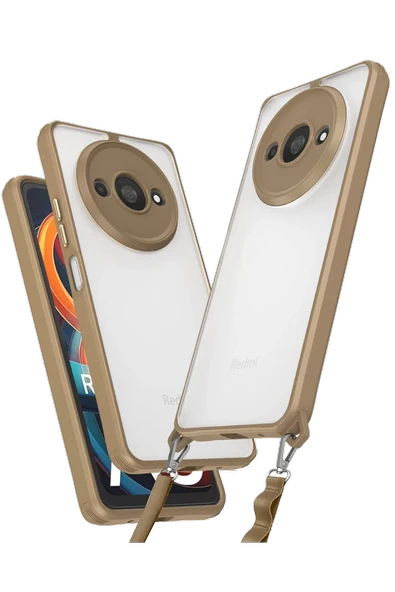 Newface Xiaomi Redmi A3 4G Kılıf Penta Silikon Kılıf - Çöl Titanyum ürün görseli 1