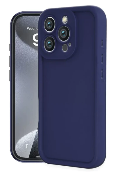 Newface Apple iPhone 16 Pro Kılıf Viera Silikon - Lacivert ürün görseli 1