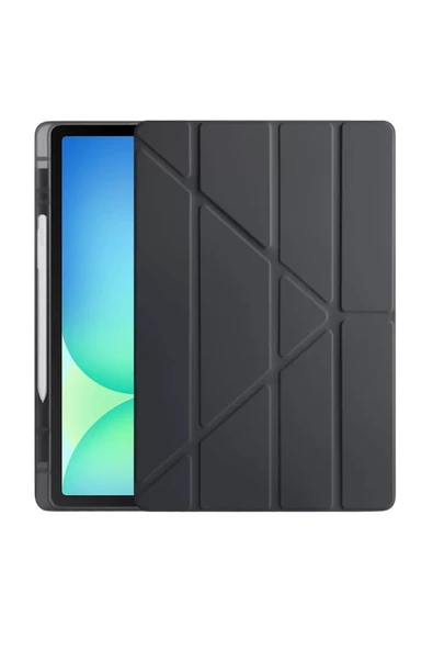 Newface Apple iPad Pro 11 (2024) Kılıf Kalemlikli Hugo Tablet Kılıfı - Siyah ürün görseli 1