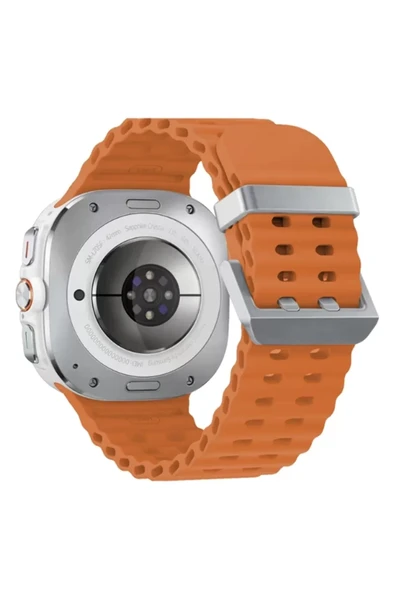 Newface Watch 7 Ultra KR417 Rug Silikon Kordon - Turuncu ürün görseli 1