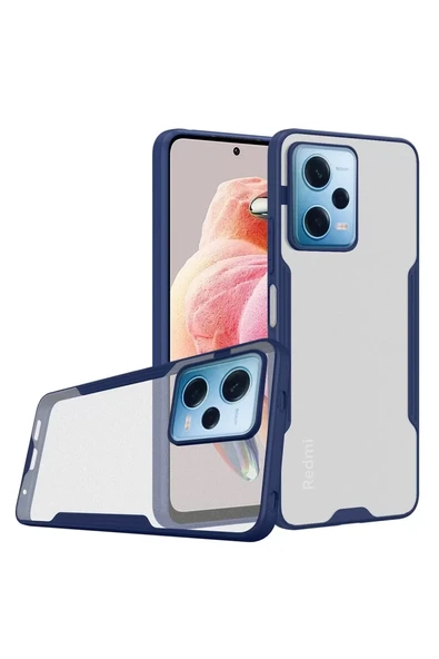 Newface Xiaomi Redmi Note 12 5G Kılıf Platin Silikon - Lacivert ürün görseli 1