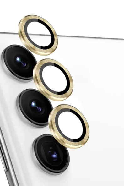 Newface Samsung Galaxy S24 FE Raze Metal Kamera Lens - Sarı ürün görseli 1