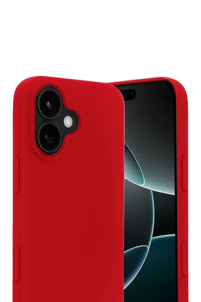 Newface Apple iPhone 17 First Silikon - Kırmızı - Resim 3