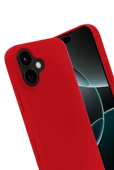 Newface Apple iPhone 17 First Silikon - Kırmızı - Resim 2
