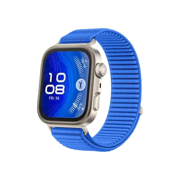 Newface Huawei Fit 4 Braid Kordon - Mavi - Resim 3