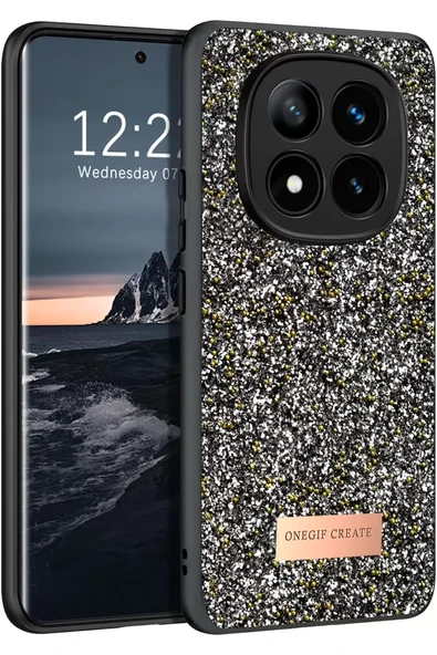 Onegif Xiaomi Redmi Note 14 Pro 4G Bright Simli Kapak - Gümüş ürün görseli 1