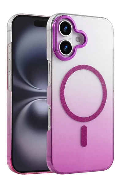 Newface Apple iPhone 16 Plus Glossy Magsafe Kapak - Mor ürün görseli 1
