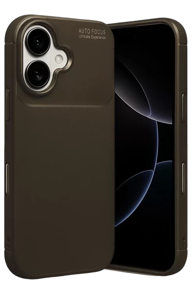 Newface Apple iPhone 17 Auto Focus Karbon Kapak - Kahverengi ürün görseli 1