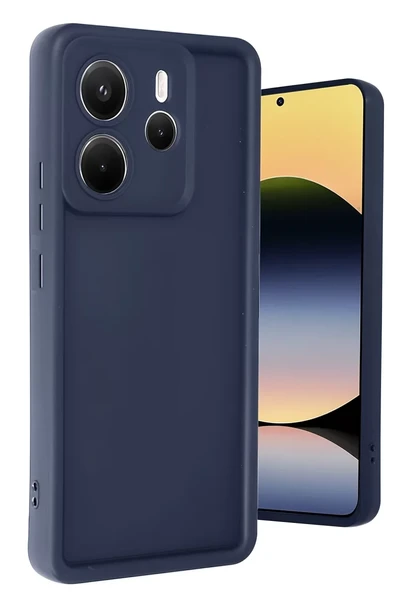 Newface Xiaomi Redmi Note 14 4G Kılıf Viera Silikon - Lacivert ürün görseli 1