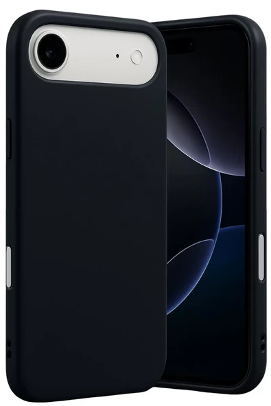 Newface Apple iPhone 17 Air Nano içi Kadife Silikon - Siyah ürün görseli 1