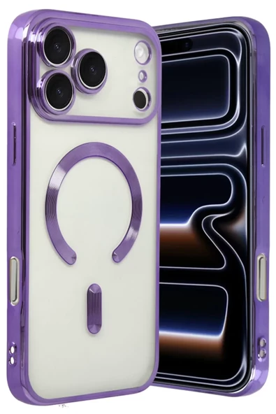 Newface Apple iPhone 17 Pro Kross Magneticsafe Kapak - Mor ürün görseli 1