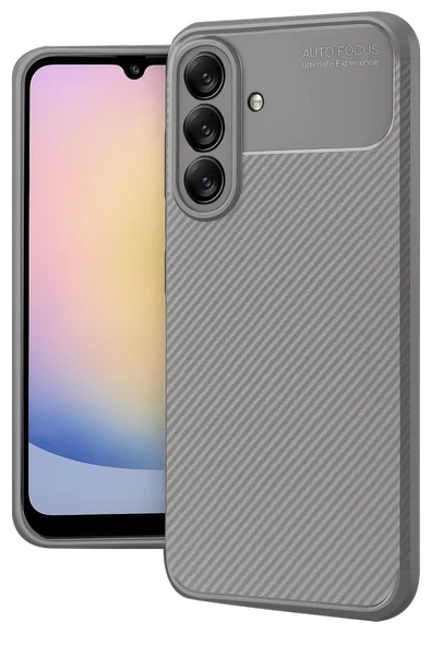 Newface Samsung Galaxy A17 5G Auto Focus Karbon Kapak - Gri ürün görseli 1
