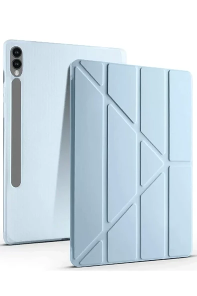 Newface Samsung Galaxy X510 Tab S9 FE 11 Kılıf Kalemlikli Mars Tablet Kılıfı - Mavi ürün görseli 1