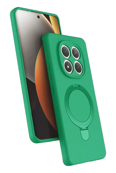 Newface Xiaomi Redmi Note 15 Pro 4G Regal Magsafe Standlı Kapak - Yeşil ürün görseli 1