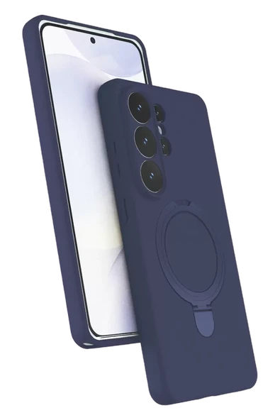 Newface Samsung Galaxy S26 Ultra Regal Magsafe Standlı Kapak - Lacivert ürün görseli 1